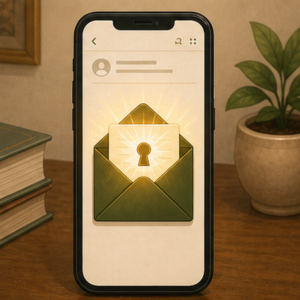 A reward unlocks on a phone screen.